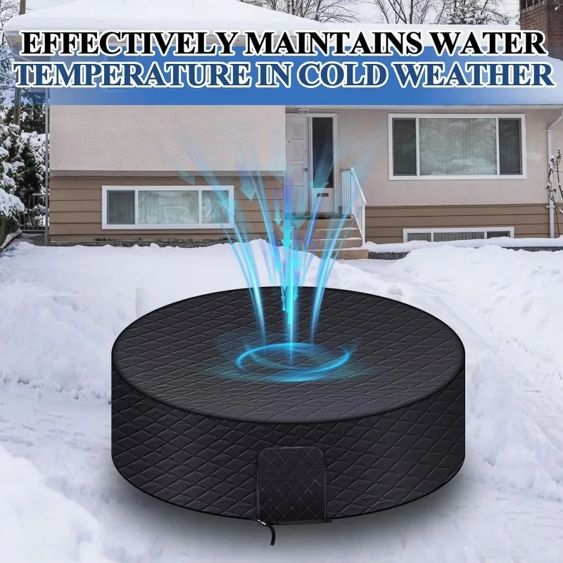 Thermal Inflatable Insulated Pool Cover for Hot Tub Spa Garden Maintenance Waterproof Winter Pool Protector Heat