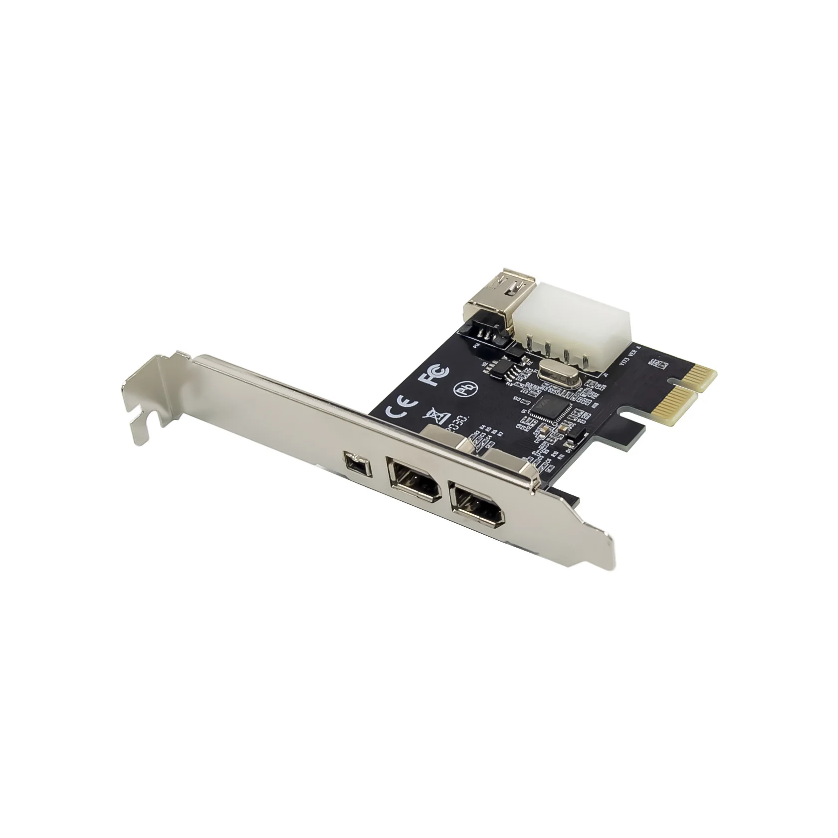 PCIe X1 4 Ports Firewire 4pin 9pin Expansion Card PCI Express 1394B 1394A VIA VT6315 Chipset Adapter PCI-E 1X to 1394 Soundcard