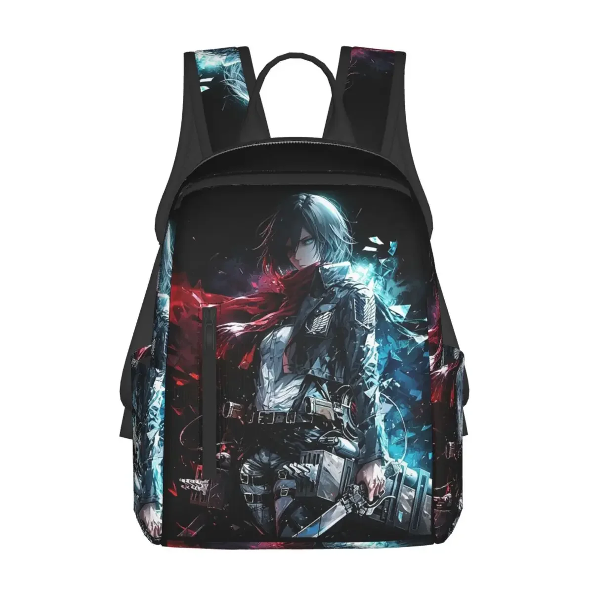 

Anime Attack On Titan Mikasa Ackerman Backpack Daypack Large Capacity Kids BookBag School Bag Shoulder Bags for Men Women