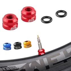 1/2/4/8/12pcs Bicycle Valve Nut Tubeless Rim Bike Tire Presta Valve Protection Screw Fixed Nozzle Lock Nut with Washer