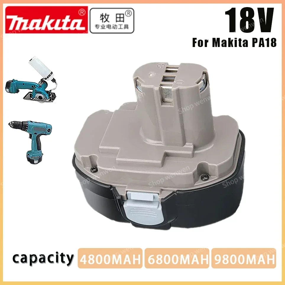 Makita 18V 4800mAh/6800mAh/9800mAh Ni-MH Battery Replace  PA18 1822 1823 1833 1834 1835 1835F 192827-3 192829-9 193102-0