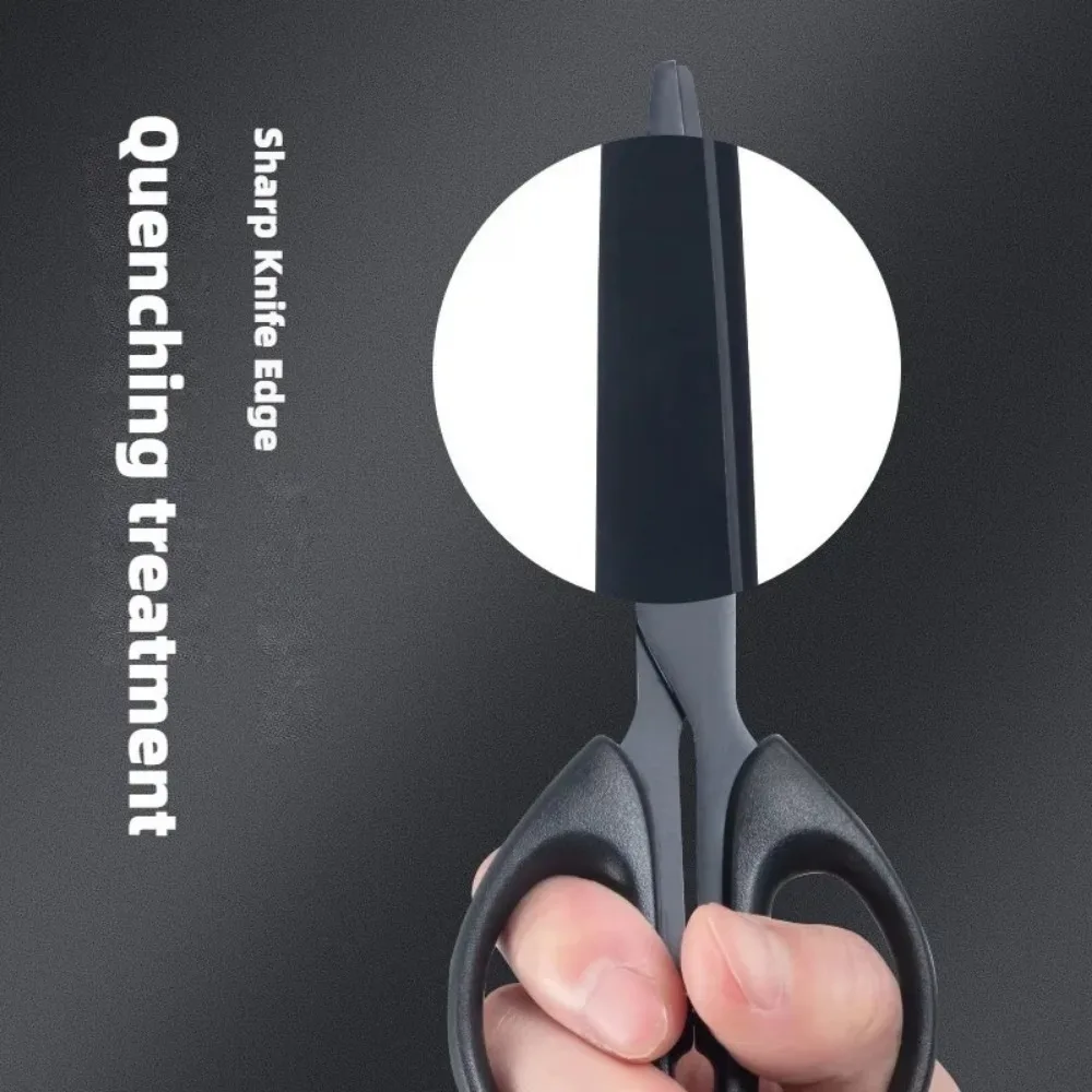 Nożyczki z czarnym ostrzem 160 mm Odporny na zużycie ostrze ze stali nierdzewnej Niełatwe do klejenia Trwałe nożyczki do użytku domowego
