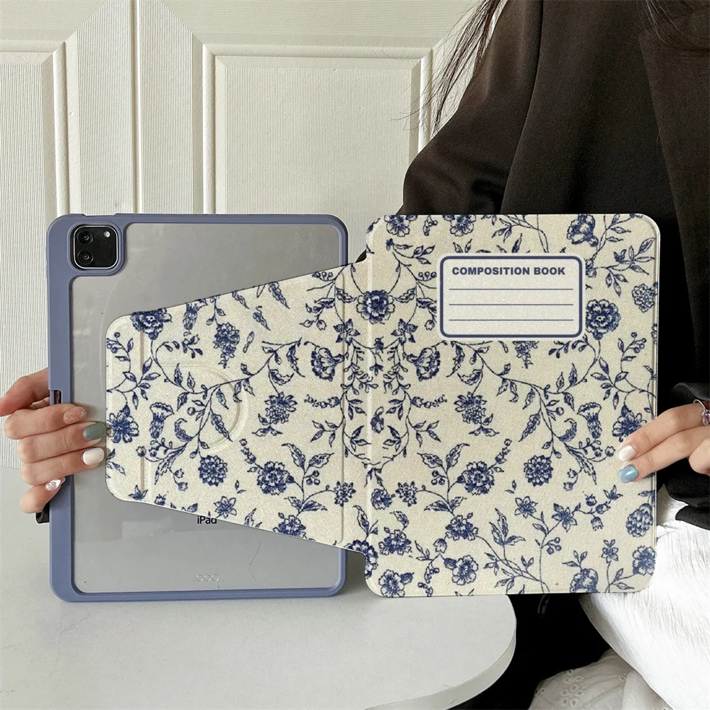 

360 ° Rotating Foldable Case to Easily Protect Your Pad: Compatible with iPad Air 6,Air 5,4,10,2024,air m3/a16 2025