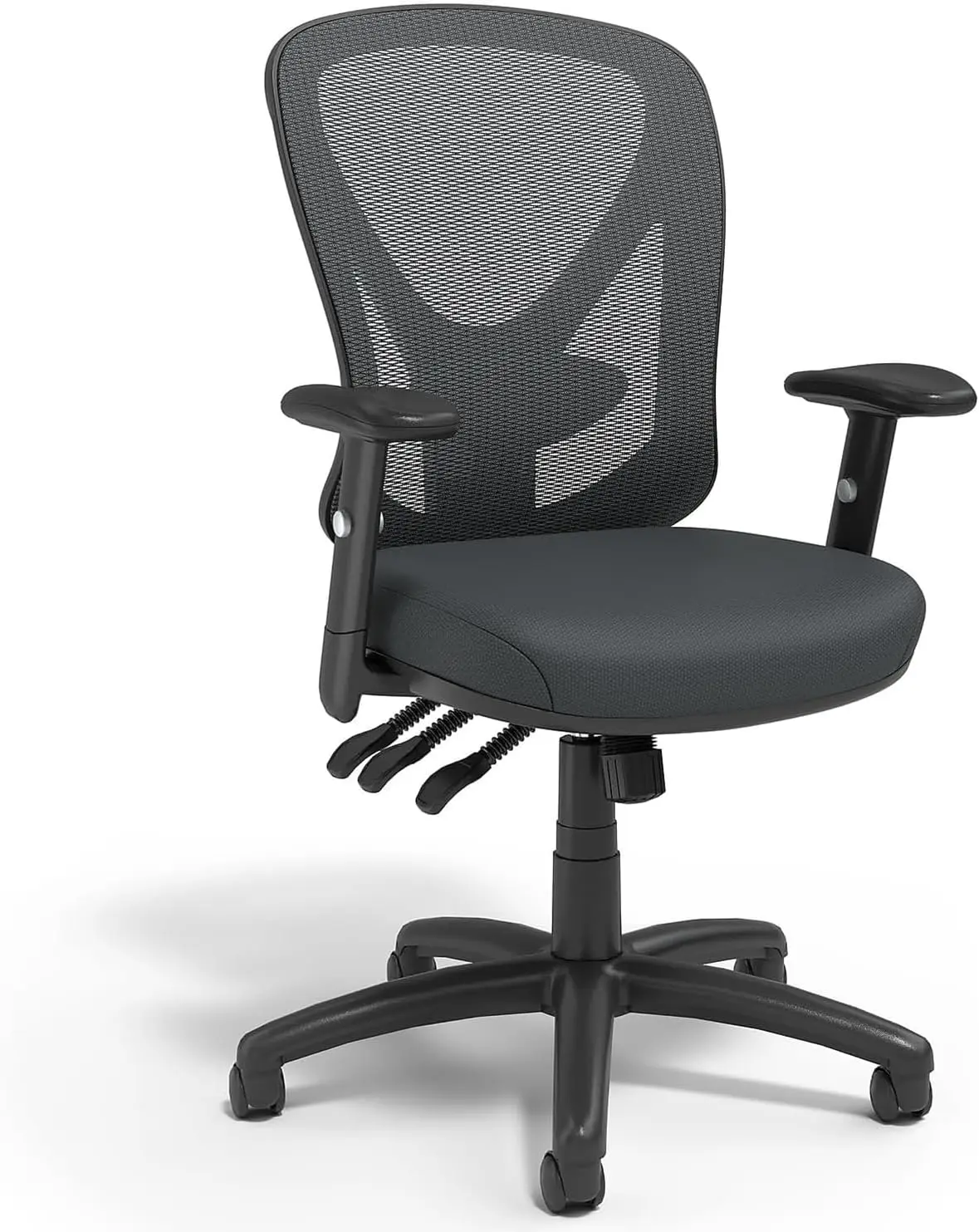 Staples Carder Mesh Office Chair, Adjustable Office Chair with Breathable Mesh Provides Lumbar, Arm and Head Support  Desk Chair