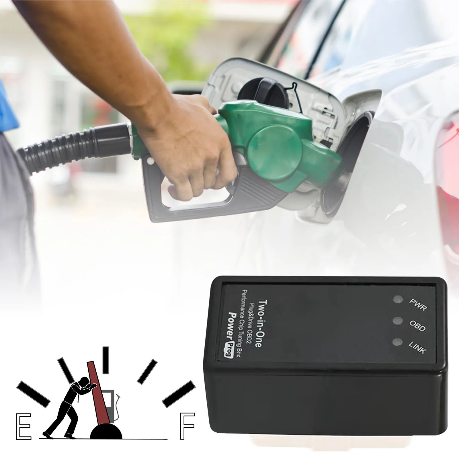 موفر الوقود ايكو OBD2 الأداء رقاقة ضبط صندوق أكثر قوة عزم الدوران نيترو OBD 2 ايكو البنزين الديزل بترو توفير سيارة موفر الوقود