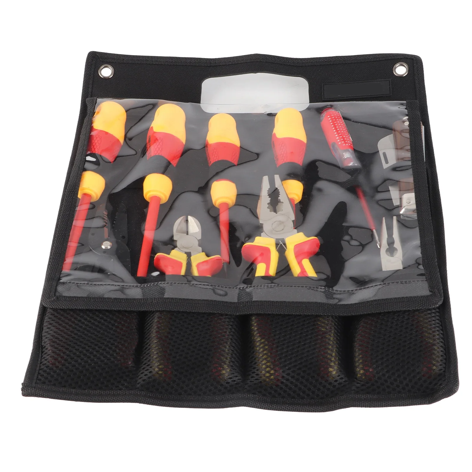 

Electrician Screwdriver Tool Set, 10 Pcs Insulated Electrician Tool Set with Slotted Cross Head Tip Electrician Screwdriver Set