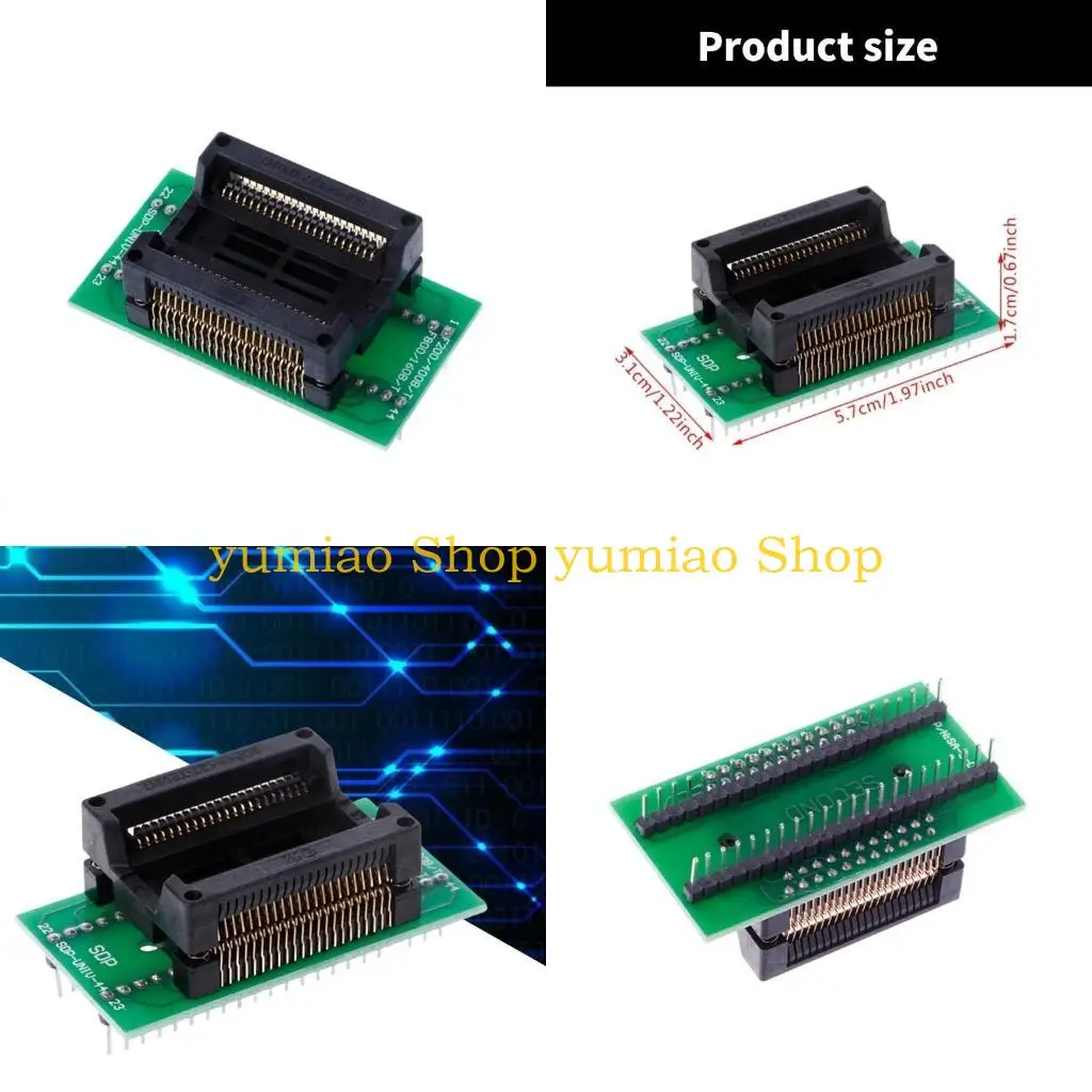 587B SOP44 to DIP44 IC Adapter Adaptor Reliabledly for T48 Programmer Quick and Accurate Programming and Testing