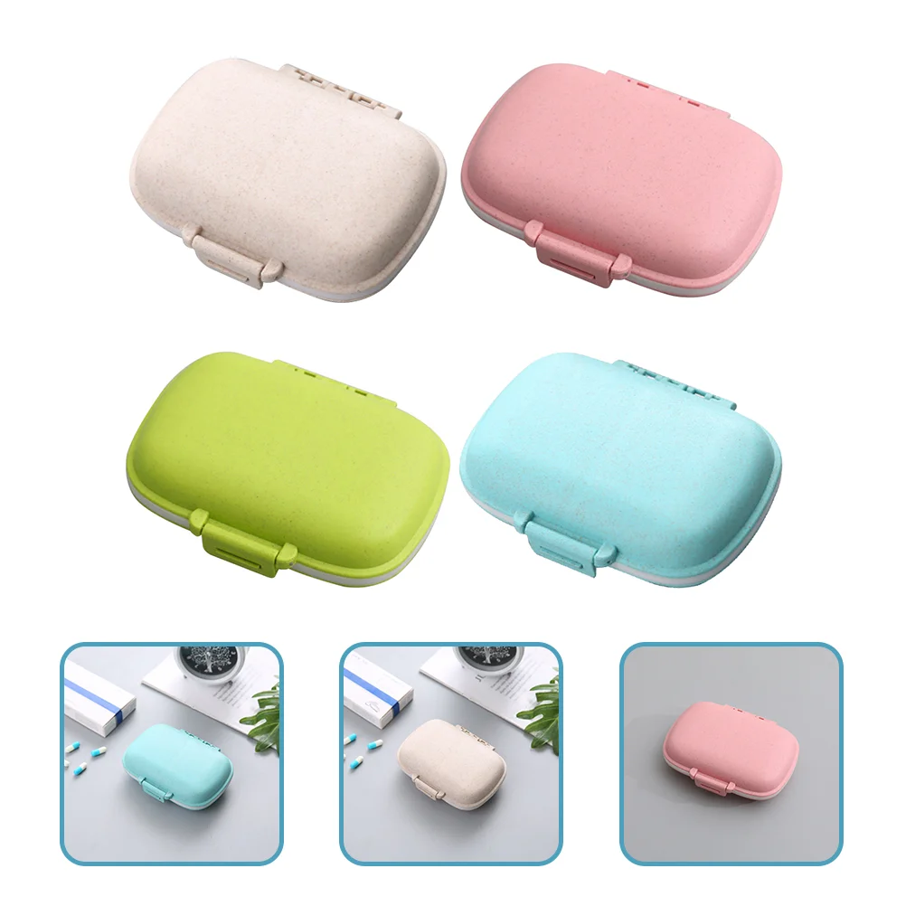 

4 Pcs Container Medicine Box Travel Baby Kit Outdoor Carrying Cases
