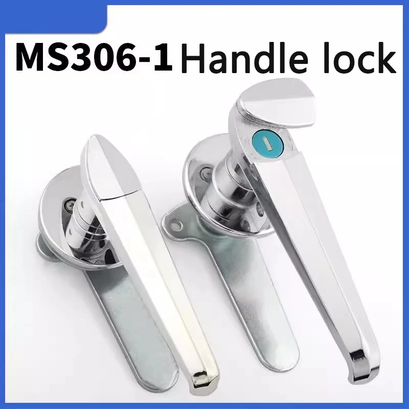 MS306-1A-2 handle lock power distribution cabinet door switch car door handle waterproof with padlock