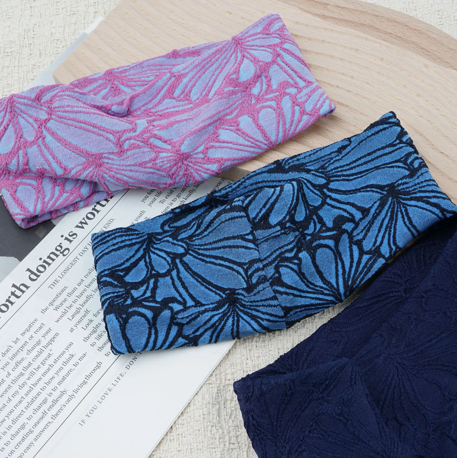 

Bohemian-style stretch sports headband hair accessory, wide-brimmed headwear for women, headscarf hair ornament