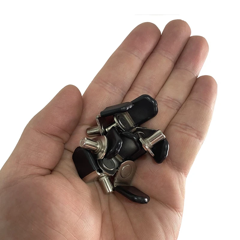 【Populer】Pin Rak, Penyangga Kaca Lemari Kabinet Furnitur Rak Buku Rak Braket Bergaya Pasak 30 Pak