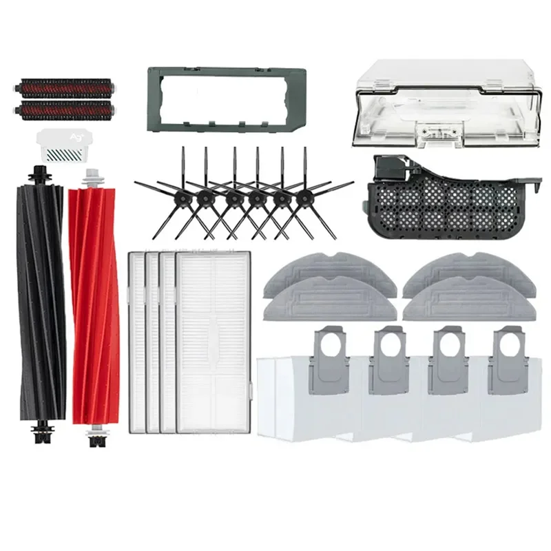 

A57E-For Roborock S8 S8 Pro Ultra S8+ Robot Vacuum Cleaner Mop Choth Vacuum Bags Filter Spare Parts
