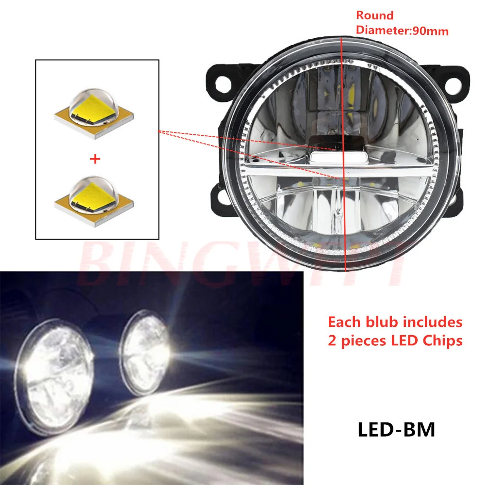 Car-Styling Front Foglight FogLamp For Suzuki Vitara LY Escudo 2015 2016 2017 2018 2019 2020 9-Pieces Led Fog Lights H11 DRL 12V