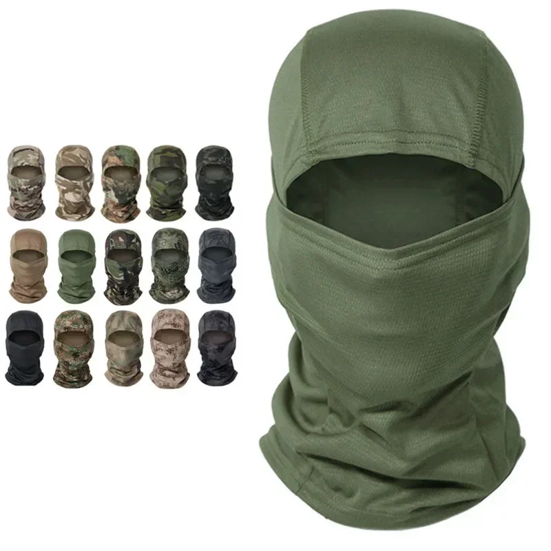 Tactical Camouflage Balaclava Full Face Mask Outdoor Hat Motorcycle Hunting Bike Cycling Bandana Neck Gaiter Ski Hiking Scarf