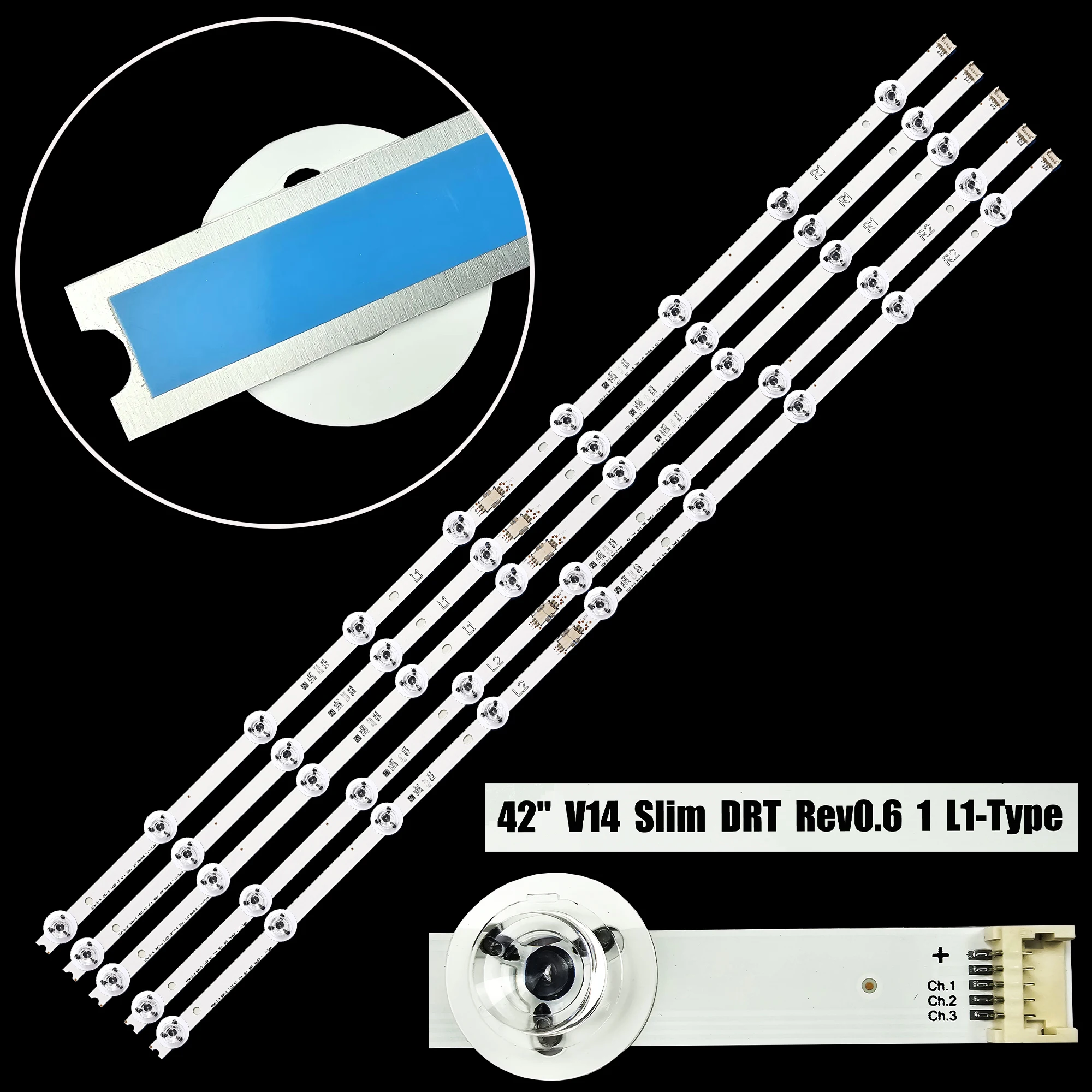 LED Strip Voor 42 ''V14 Slanke DRT 42LB674V 42LB750T 42LB6800 42LB670T 42LY970H 42LB700V 42LB671V 42LB670V 42LB673V 42LB676V