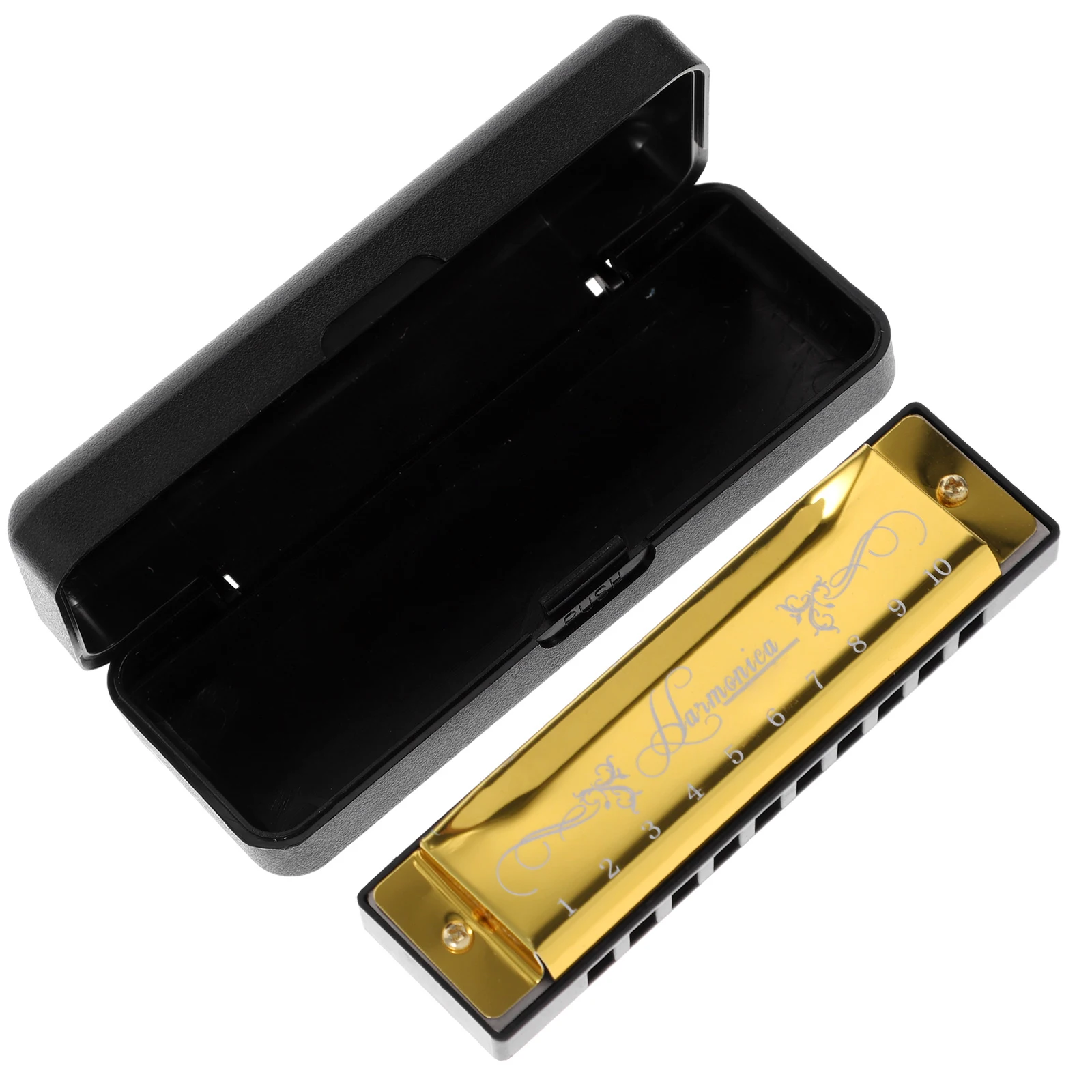 

Ten Hole Harmonica Hermonica Instrument for Toddler Harmonicas Musical Instruments Jaw Harp Beginner