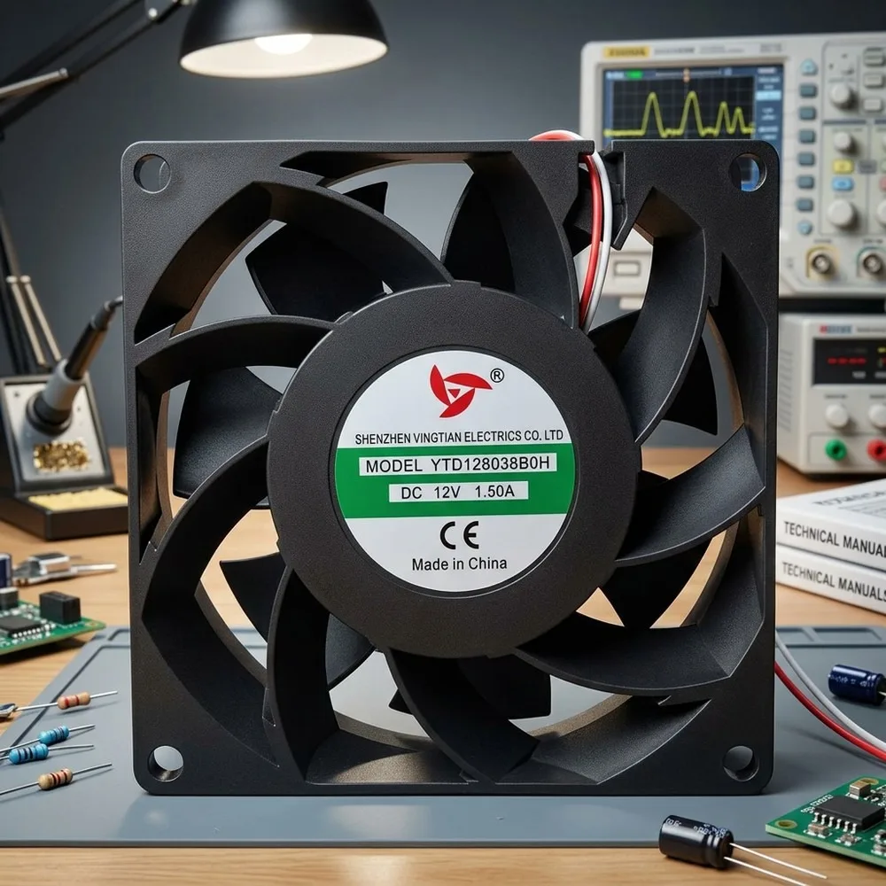 

For YTD128038B0H 8038DC12V 1.50A 8CM 2-wire Inverter Cooling Fan