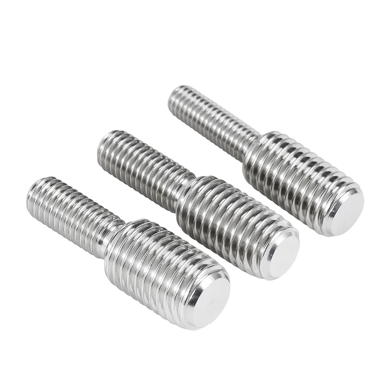 15Pcs  Reducing Bolt M5 M6,Thread Adapter Male to Male Bolts 304 Stainless Steel Conversion Double Head Transfer Screws.