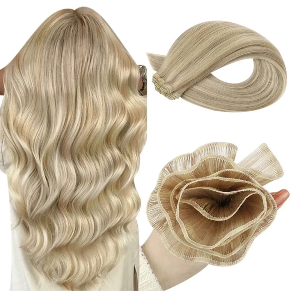 [Laatste 12 Maanden] Ugeat Plat Zijde Haar Inslag Maagdelijke Menselijk Haar Inslag 100% Naaien In Haar Inslag Hair Extensions