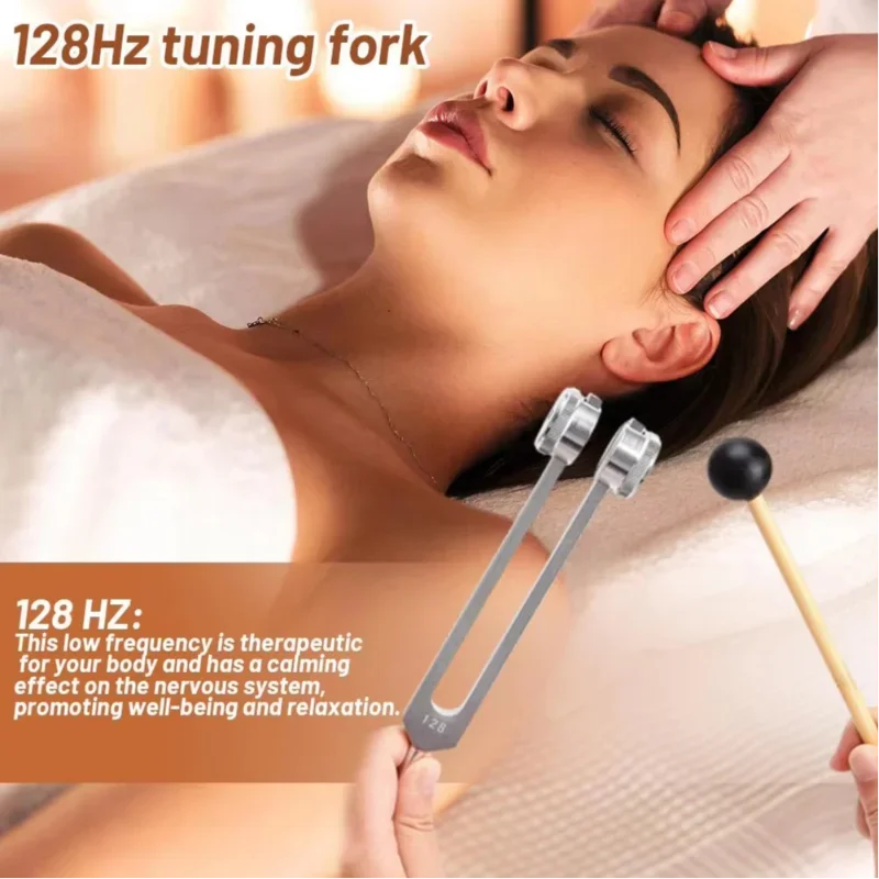 Tuning Fork128HZ for Repair Healing Nervous System Testing Tuning Fork Health Care Keep Body,Mind And Spirit In Perfect Har