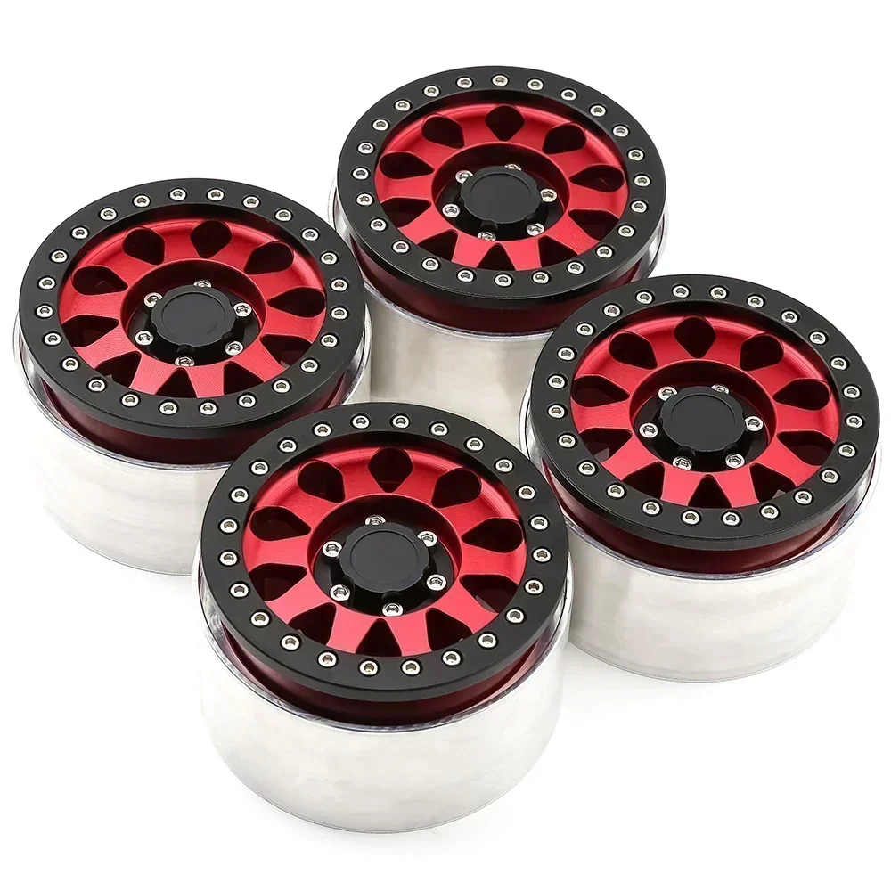 

Rc jeep CNC Aluminum 2.9" Beadlock Wheel Hub Rim for 1/6 RC Crawler Car Axial SCX6 Je ep JLU Wrangler
