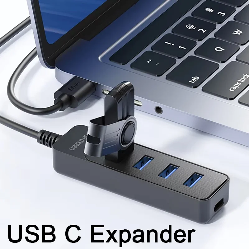 4 Ports USB Expander Multiport USB 3.0 HUB Type C Power Port 5Gbps High Speed HUB Docking Station For Macbook Laptop Accessories