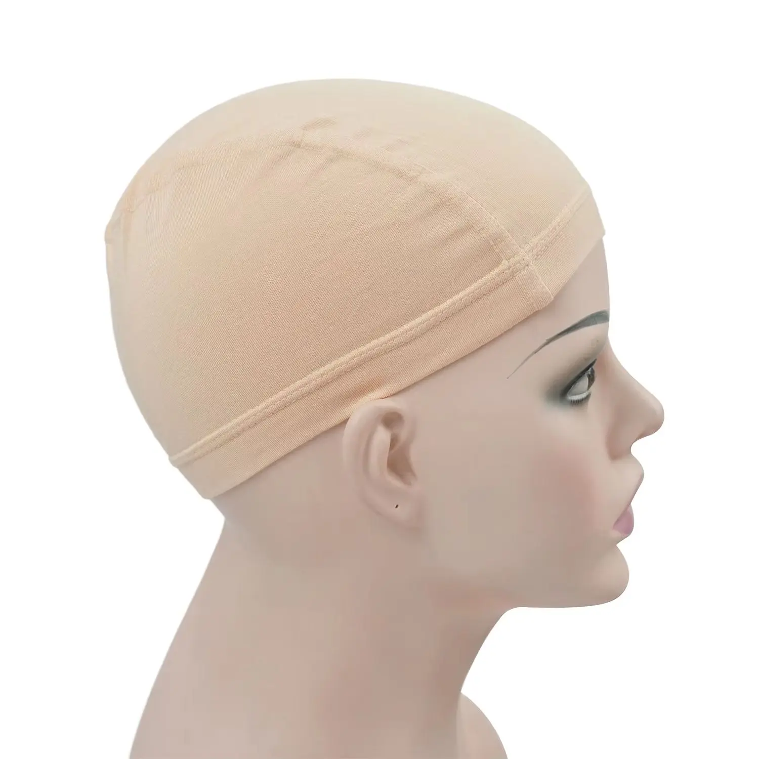

2Pcs Bamboo Fiber Wig Cap Dome Elastic Breathable Wig Liner Cap Soft Antibacterial Comfortable Under Wigs for Women Hair Nets