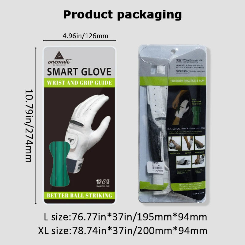 Golf Gloves Dual-Use Indonesian Lambskin Swing Trainer Removable Correction Insert Straight Wrist Breathable Non-Slip Training