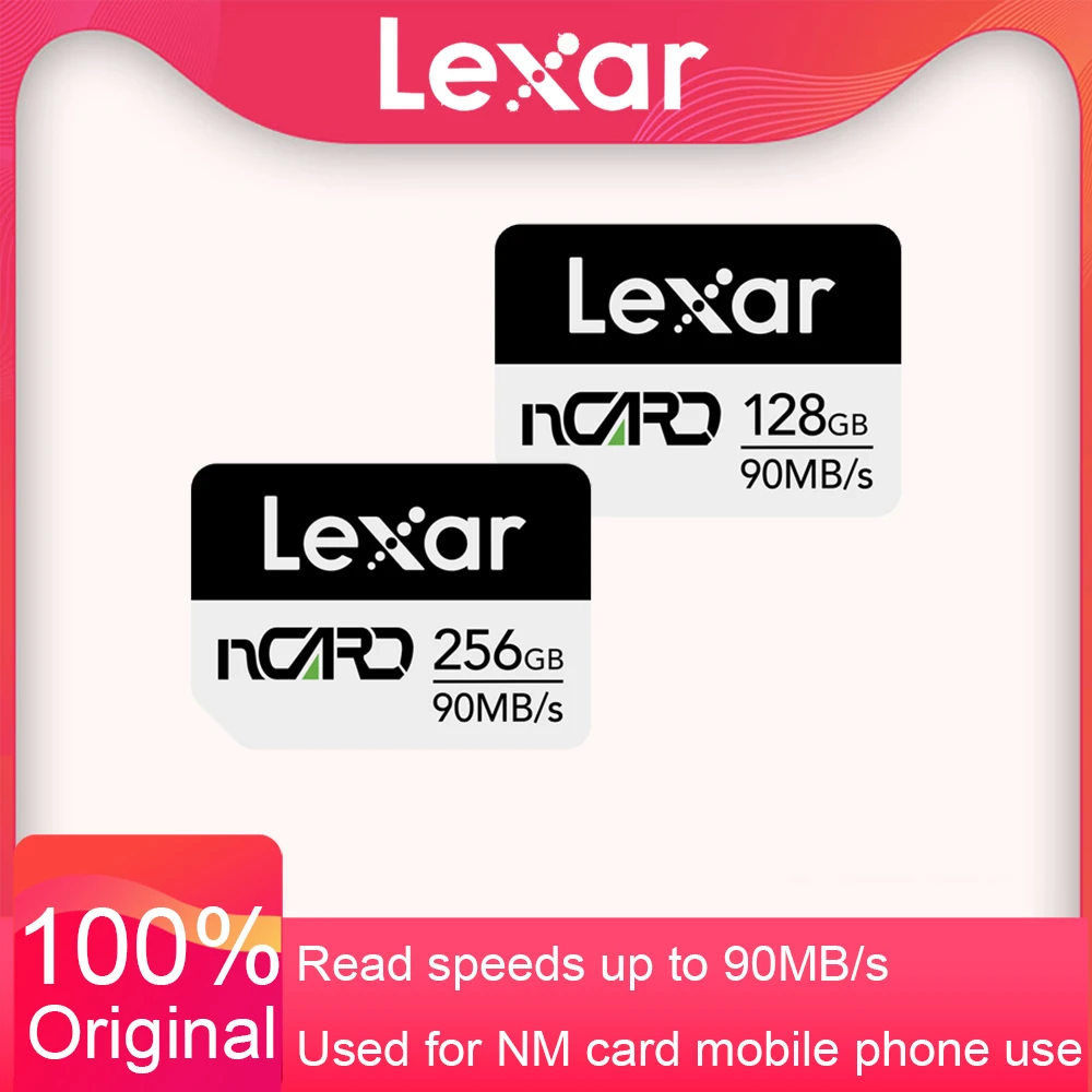 Lexar NM Memory Card 64G nCARD 128G 256G For Huawei Mate 20 P30 PRO Nova5 P40 4G 5G mobile Honor/MatePad Pro phone Memory Cards