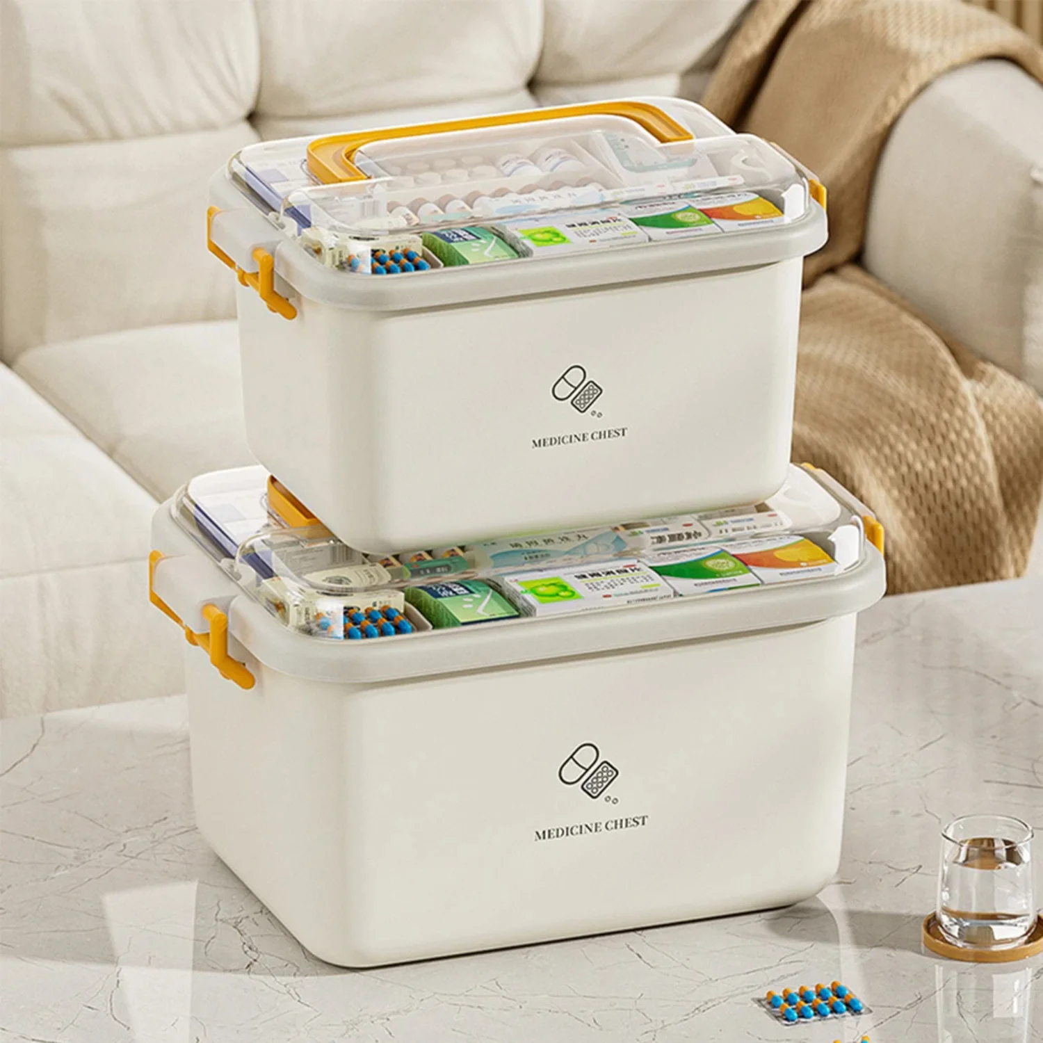 

Large Capacity Medicine Box Medicine Multi Layer Classification Medicine Box Medicine Organizer
