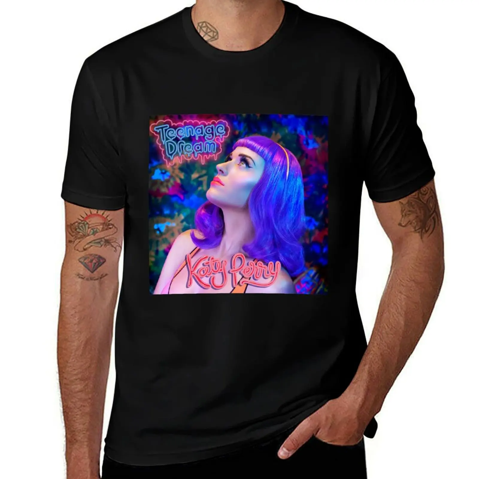 Katy Perry teenage dream 2 T-Shirt Casual Street Style Short Sleeve Tee T-Shirt