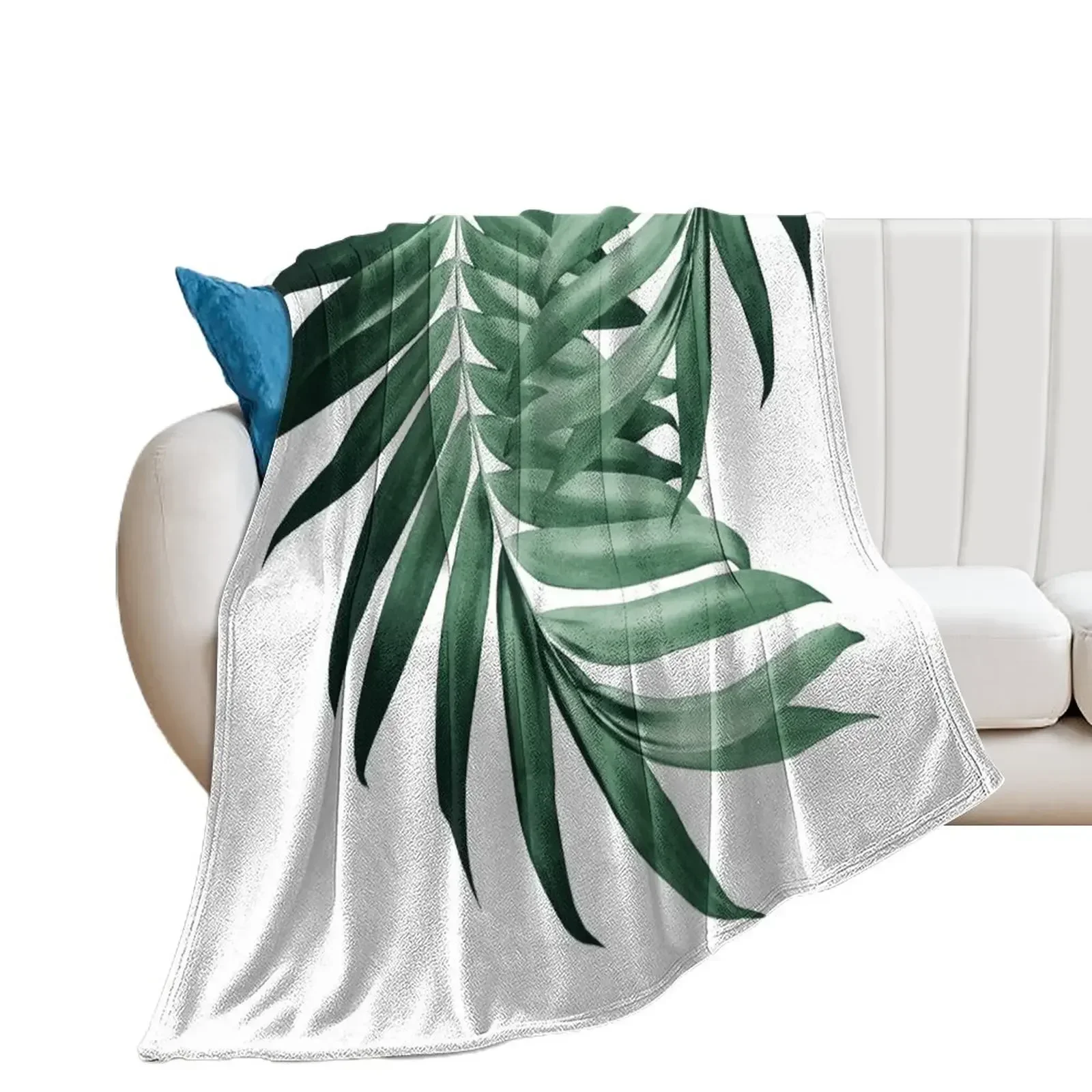 

Palm Leaves Tropical Green Vibes #4 #tropical #decor #art Throw Blanket Comforter Winter beds Blankets