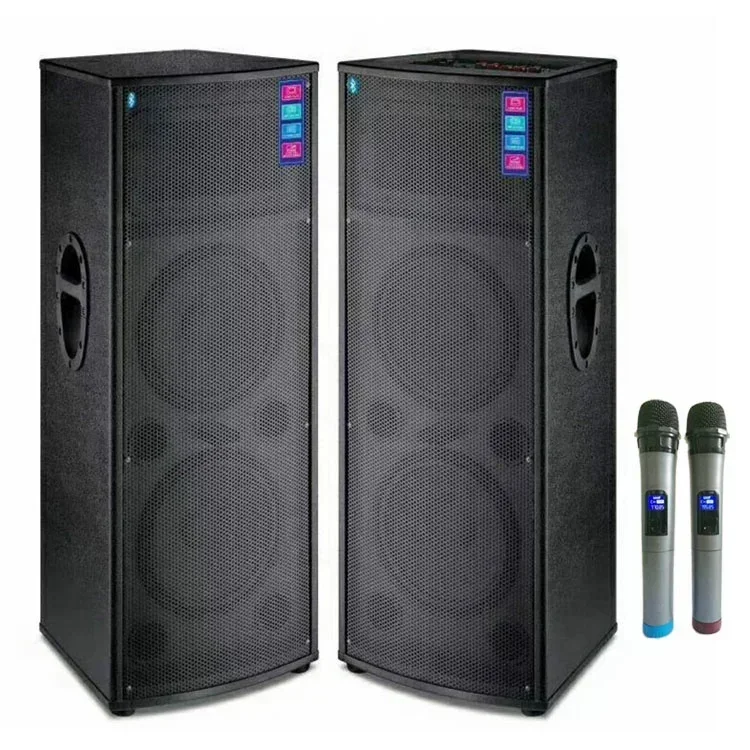 4*15 inch Subwoofer DJ Bass Speaker Active Big Power Professional Stage Speaker pair box for Conference Room/Weddeing/Parties