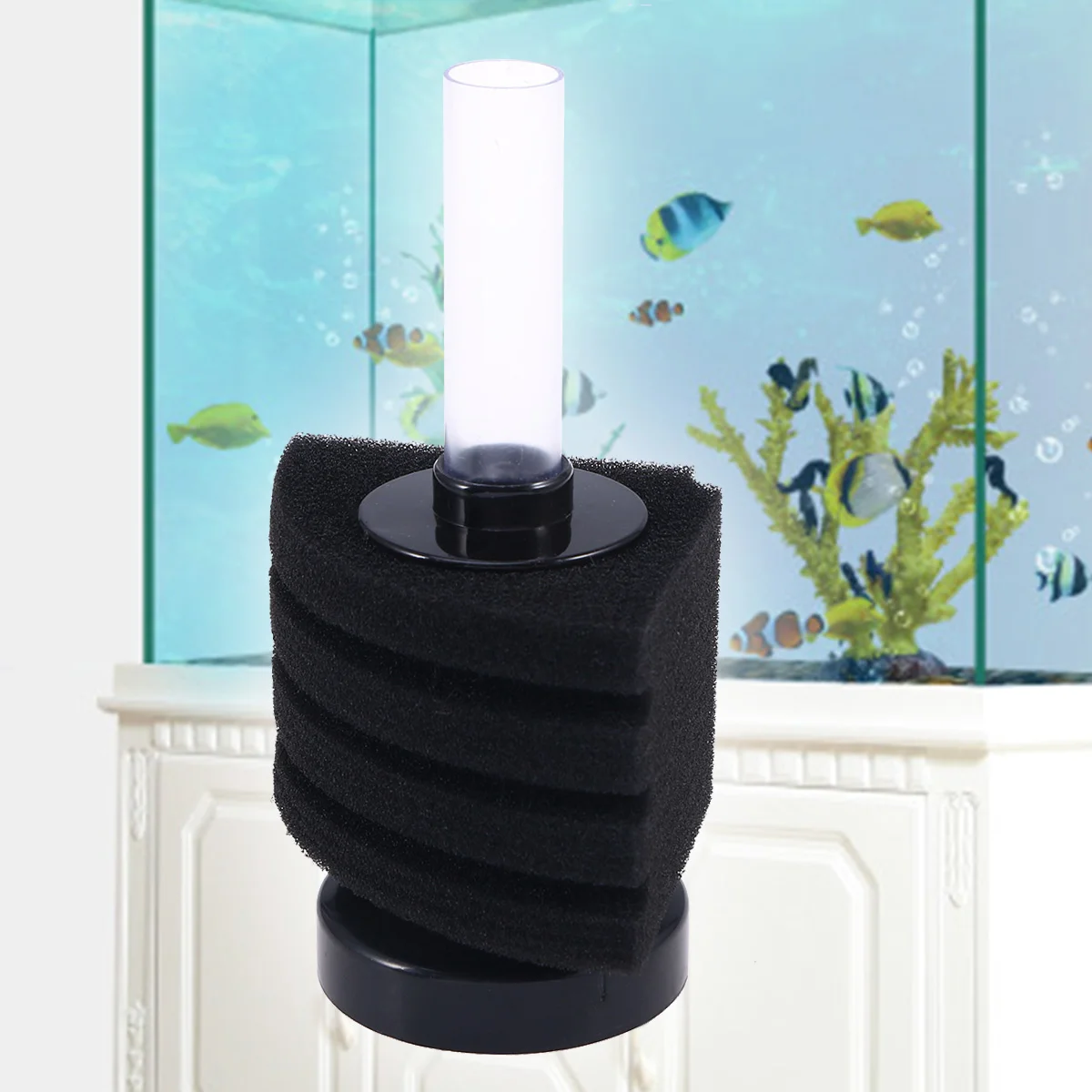 Aquarium On Filter Pneumatic Fish Tank Filtration Para Pecera Strainer