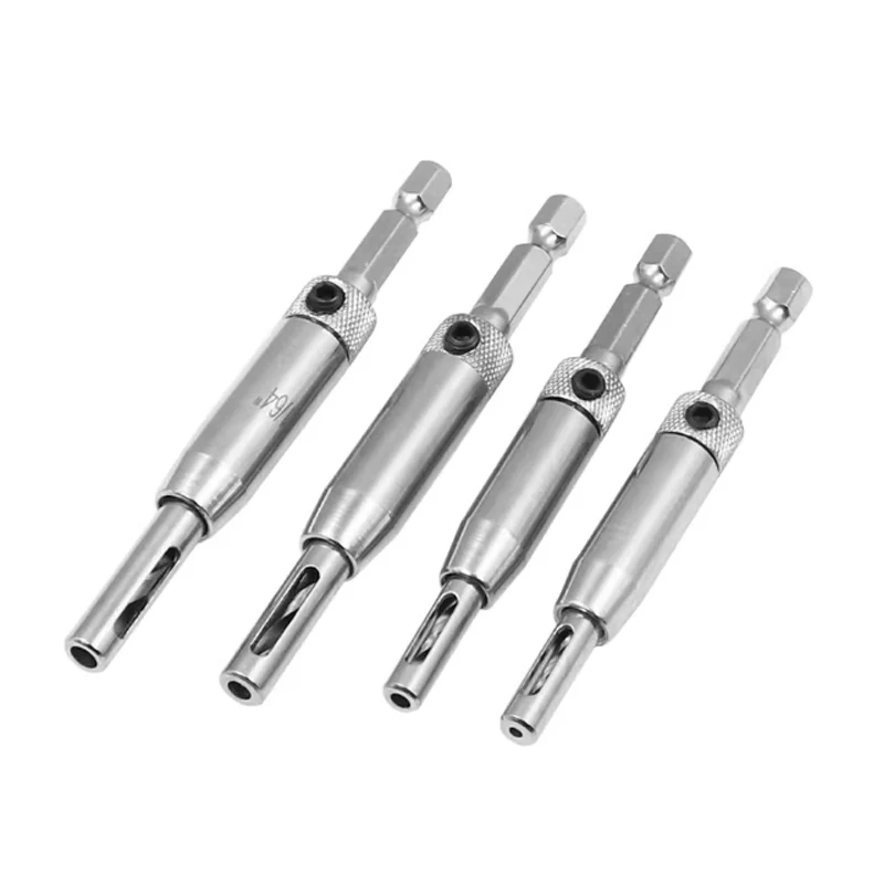 Door cabinet hinge electric drill with drilling bit set for accurate positioning of hole opener woodworking