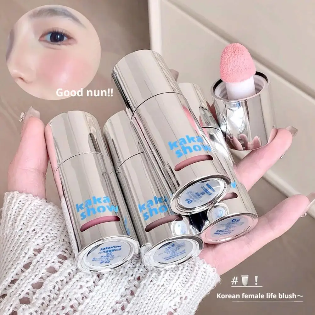 Sponge Brush Head Liquid Blush Natural Lasting Breathable Moisturize Brighten Cheek Makeup Contour Blusher Face J3U2