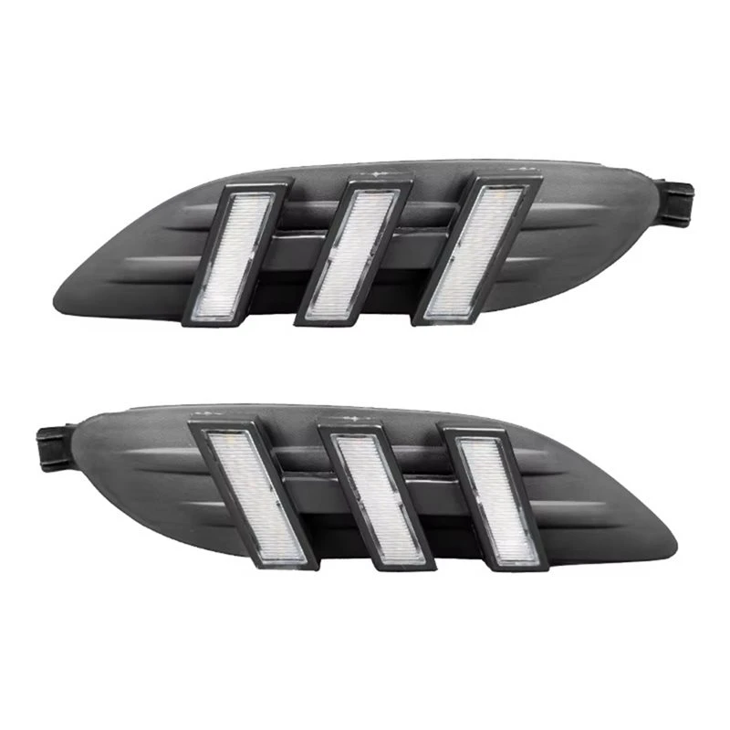 LED Daytime Running Light Front Bumper Turn Signal Accessories For Toyota Corolla 2005-2008