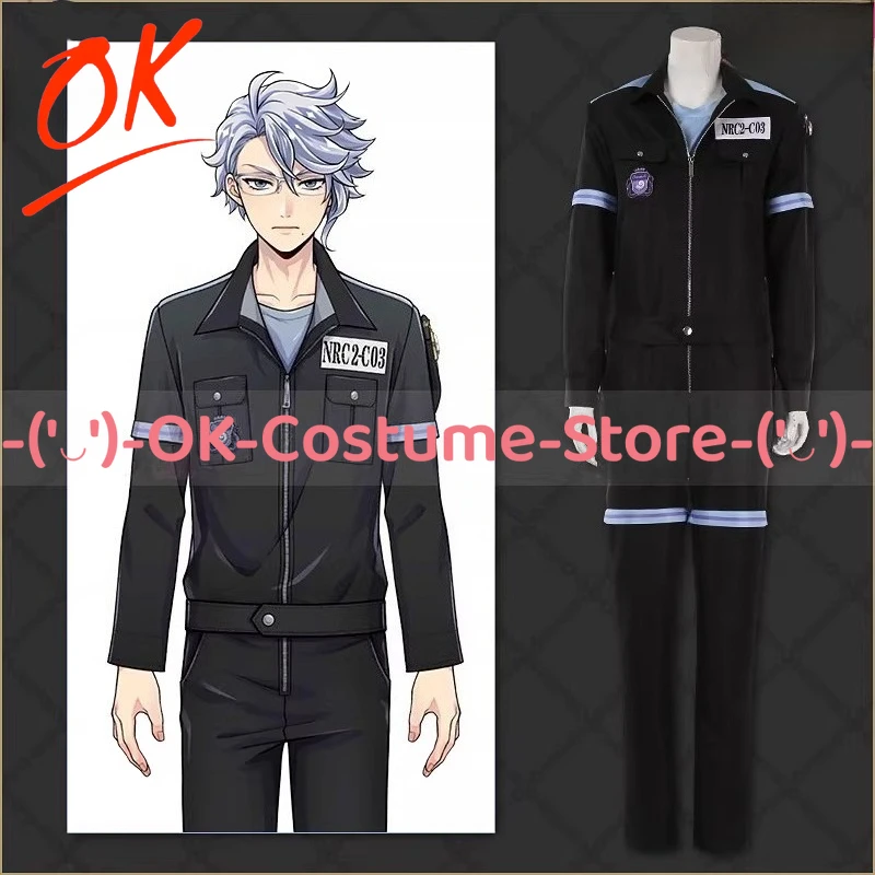 

[Customized Size] Twisted Wonderland Octavinelle Azul Jade Floyd Gym Tracksuit Cosplay Costume Twst Halloween Party Uniform Suit
