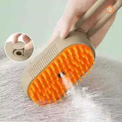 3-in-1 Dog Hair Brush Cat Hair Brush Electric Pet Cleaning Brush Steam Spray Brush Massage Hair Removal Comb Anti Flying Brush