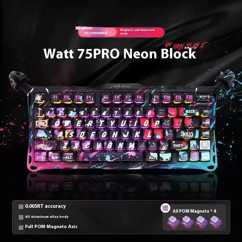 

Gravastar 75PRO Magnetic Axis Gaming Keyboard Custom TTC POM Switches Durable Electronic Sports Computer Peripheral