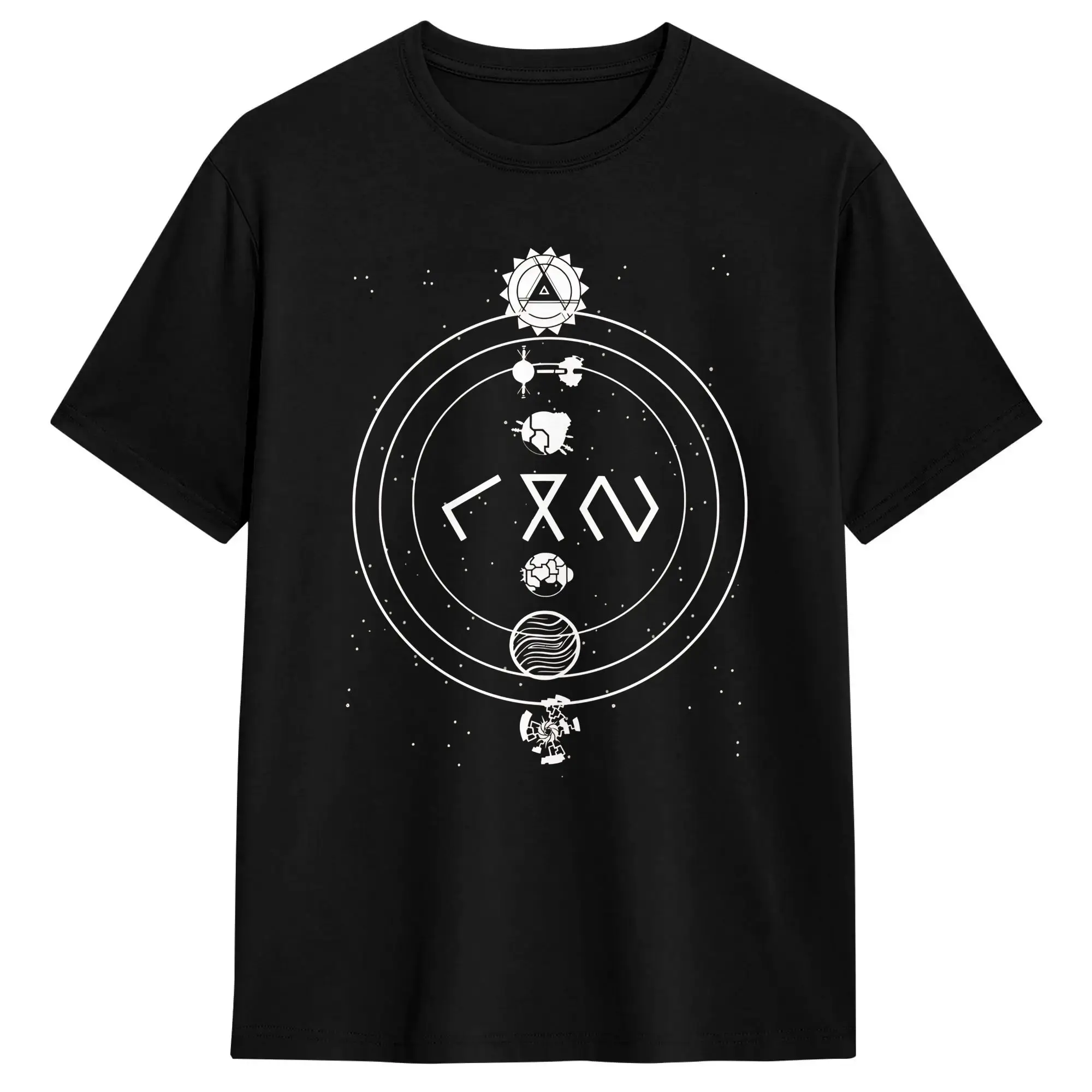 Outer Wilds Detailed  T-Shirts for Men Women  Funny Cotton Tees Crew Neck Short Sleeve T Shirt 6XL Clothes