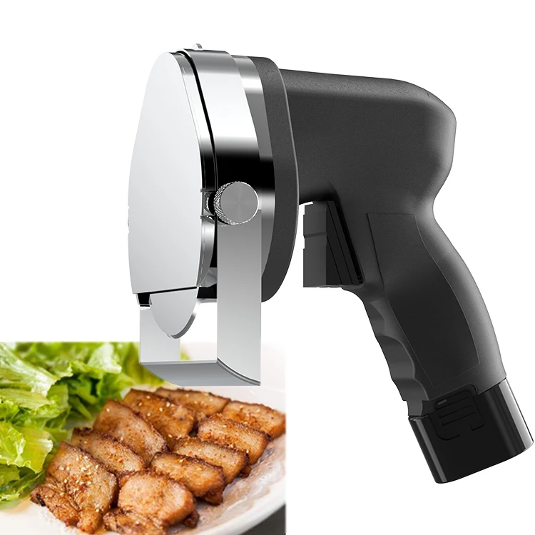 220V Electric Slicer Shawarma Kebab Meat Stainless Steel Knife with Blade and Whetstone