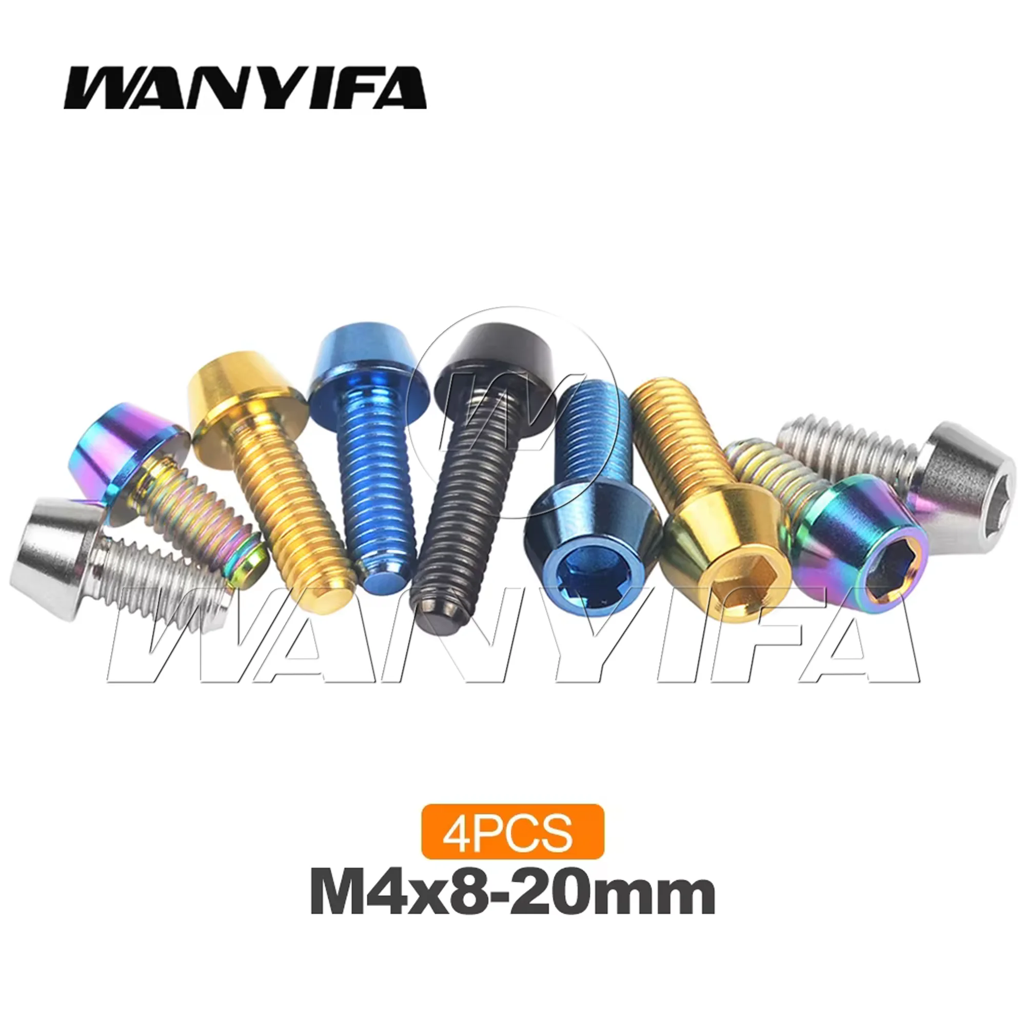 

Wanyifa Titanium Bolt Allen Key Taper Head Screw M4 Thumb Shifter Rear/front Derailleur H/L Adjustment Bicycle Screws Accessorie