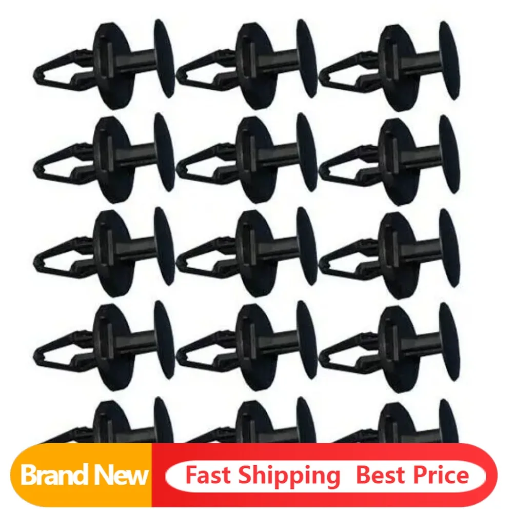 

20PCS Push Type Retainer 17/64"(6.5m) Wheelbox Bumper Mounting Clips for Ford Opel Chevrolet Daewoo 11589289 4855809 W713610s300