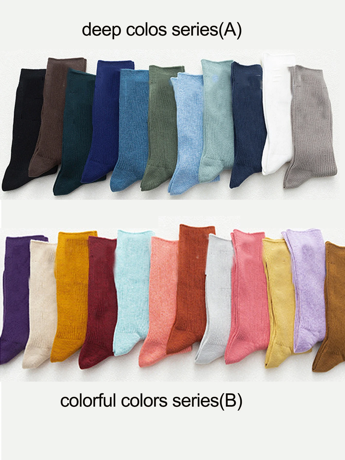 5 paia di calzini classici da uomo e da donna in tinta unita, calzini morbidi in cotone pettinato allentato di base quotidiana per uomo