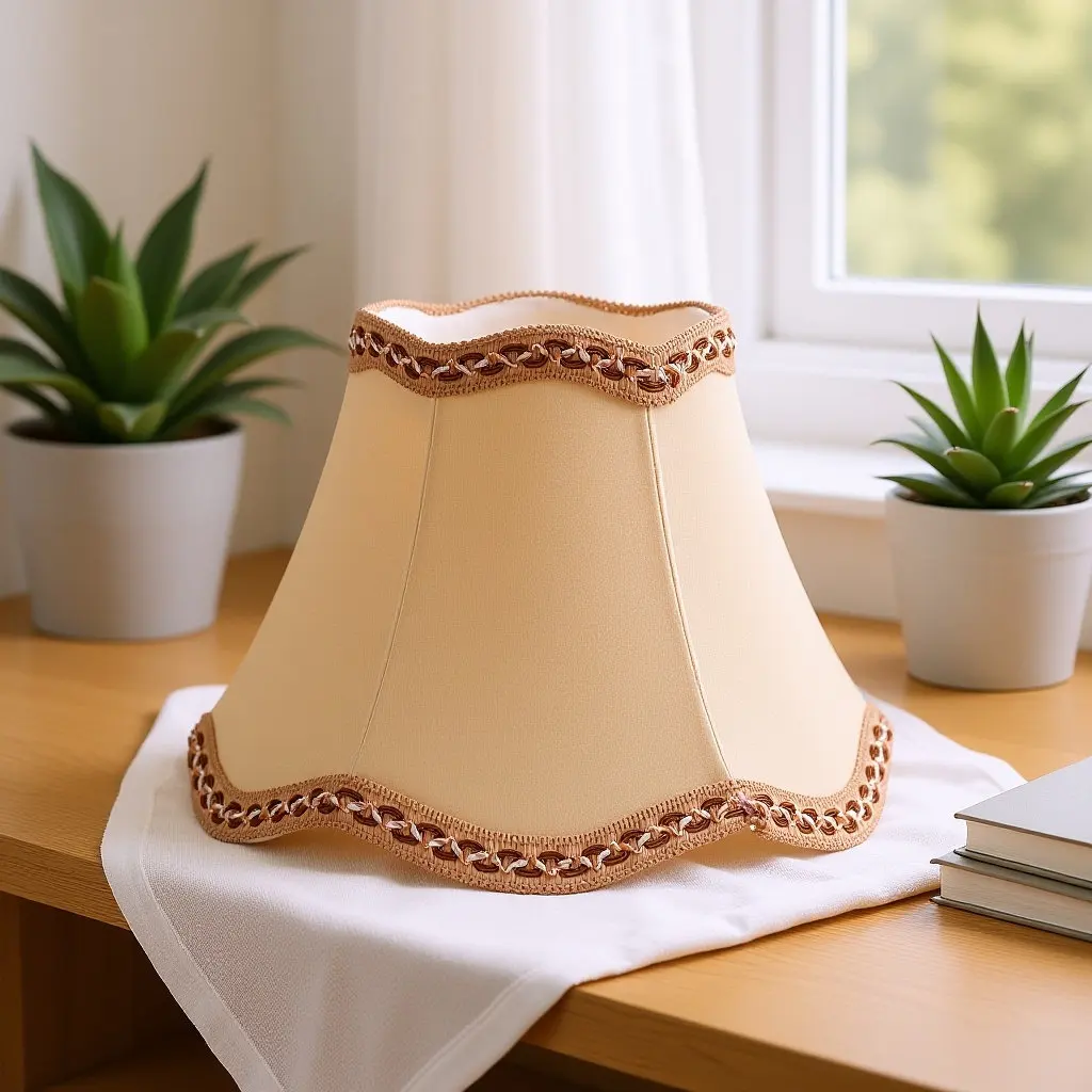 

Small European Bell Lamp Shade Fabric Lampshade 5 Tops X 10 Bottom X 8 High Soft Lighting Replacement for Table Wall Floor Lamps