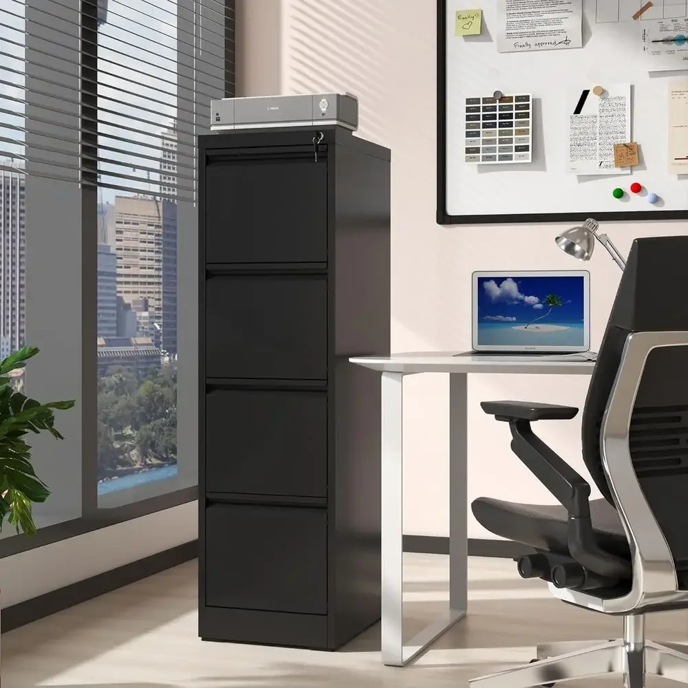Secure Steel Letter/A4/Legal Size Office Storage Cabinet with Lock and Tag