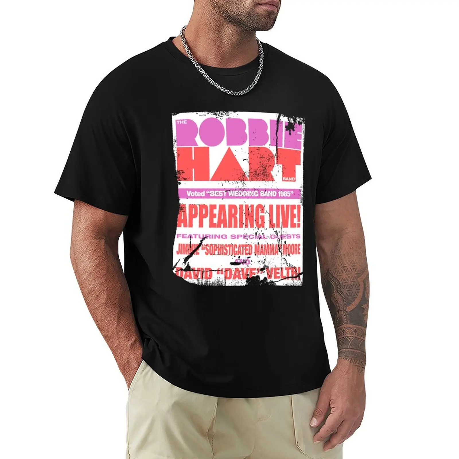 The robbie hart band fitted T-Shirt All Weather Casual Short Sleeve