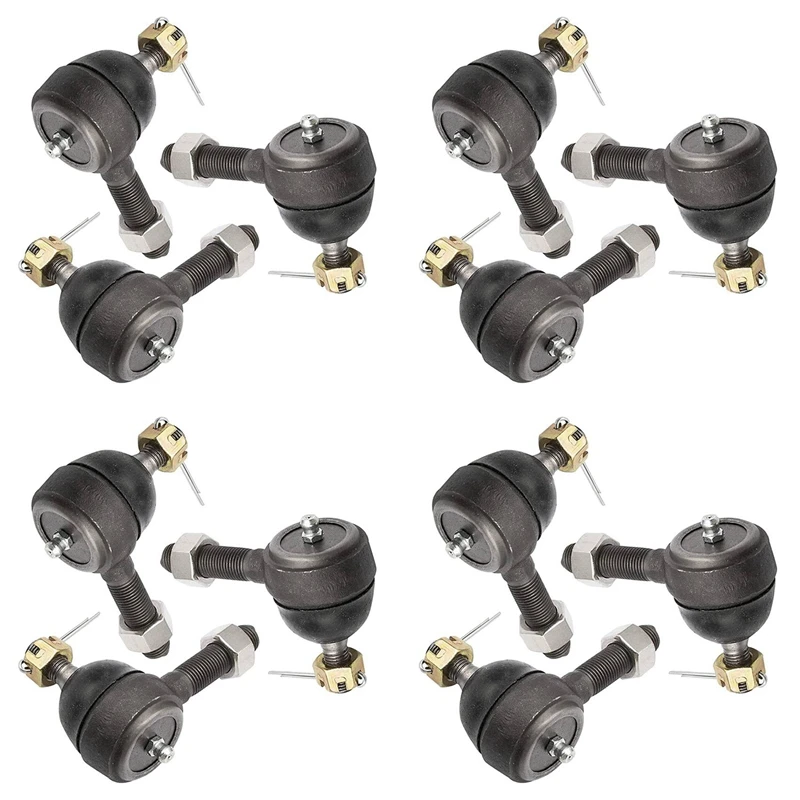 

12X Golf Cart Tie Rod End Kit For Club Car DS G&E 1976-2008 Driver And Passenger Side 7539 7540