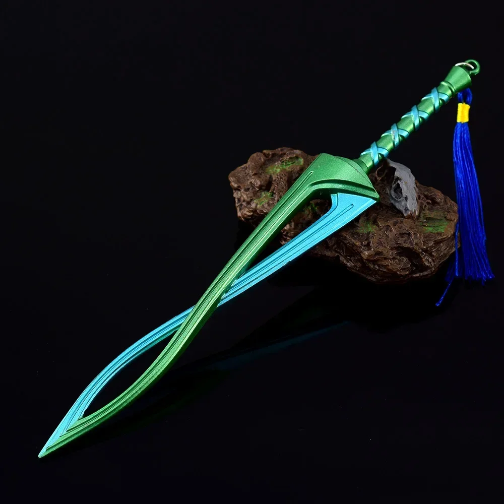 Chaveiro Borboleta de liga metálica para crianças, The Hyrule Fantasy Weapon, Zelde, Espada da Deidade Feroz, Jogo Popular Periférico, Brinquedos Presente, 21cm